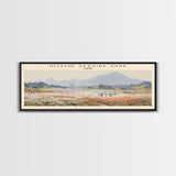 Hitachi Seaside Park COUNTRY | Framed Travel Poster Canvas Print | Trendy Wall Art | Watercolor Painting | Living Room Art | Unique Art