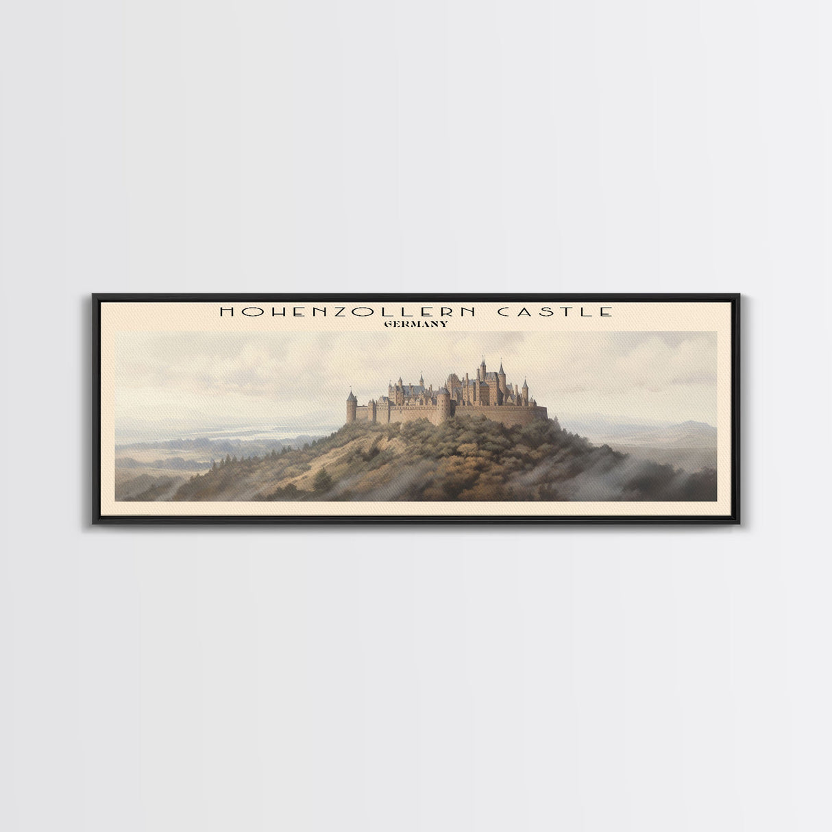 Hohenzollern Castle Travel Print Wall Art, Travel Poster Print, Retro Style COUNTRY Home Decor, Wall Hanging, Travel Gift Idea, Unique Metal Art