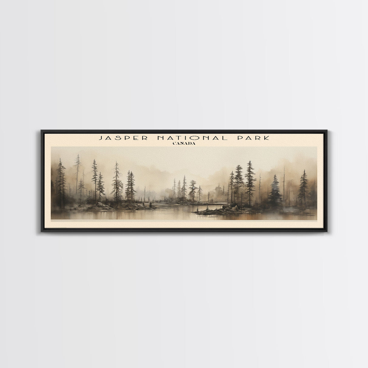 Jasper National Park Travel Print Wall Art, Travel Poster Print, Retro Style COUNTRY Home Decor, Wall Hanging, Travel Gift Idea, Unique Metal Art