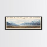 Kluane National Park and Reserve COUNTRY Travel Poster Print, Framed Canvas Print, COUNTRY Travel Art, Wood Framed Art, Wall Hanging, Home Decor