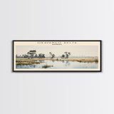 Okavango Delta Travel Poster Print, Framed Canvas Wall Art, Metal Wall Art, COUNTRY art, Gift For Him, Travel Wall Art, Travel Lover Gift