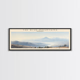 The Blue Mountains Travel Poster Print, Framed Canvas Wall Art, Metal Wall Art, COUNTRY art, Gift For Him, Travel Wall Art, Travel Lover Gift