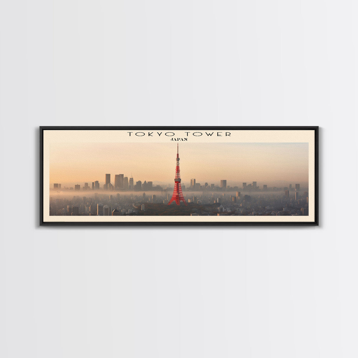 Tokyo Tower Travel Print Wall Art, Travel Poster Print, Retro Style COUNTRY Home Decor, Wall Hanging, Travel Gift Idea, Unique Metal Art