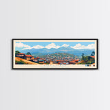 Butembo, Congo Panoramic Travel Poster Canvas Print, Butembo, Congo Painting, Congo Art, Butembo Panoramic Travel Art, Travel Painting