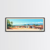 Cabinda, Angola Panoramic Travel Poster Canvas Print, Cabinda, Angola Painting, Angola Art, Cabinda Travel Art, Guest Room Painting