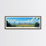 Chitungwiza, Zimbabwe Panoramic Travel Poster Canvas Print, Chitungwiza, Zimbabwe Painting, Zimbabwe Art, Chitungwiza Panoramic Travel Art, Travel Painting