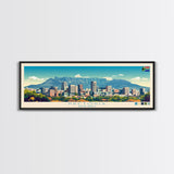 Pretoria, South Africa Panoramic Travel Poster Canvas Print, Pretoria, South Africa Painting, South Africa Art, Pretoria Travel Art, Living Room Painting