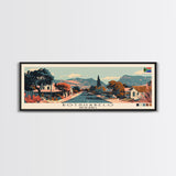 Botshabelo, South Africa Panoramic Canvas Print, Botshabelo, South Africa Painting, South Africa Art, Botshabelo Travel Poster, Travel Art, Guest Room Painting