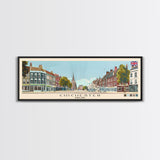 Chichester, England Panoramic Canvas Print, Chichester, England Painting, England Art, Chichester Travel Poster, Travel Art, Housewarming Gift