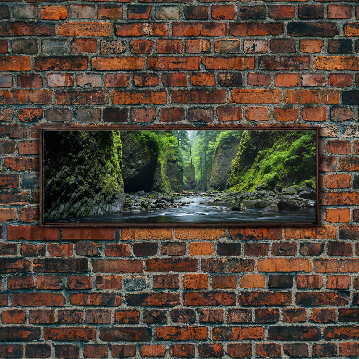 Panoramic Print of Oneonta Gorge Columbia River Extra Large Wall Art, Panoramic Wall Art, Panoramic Landscape Print, Landscape Photography