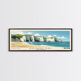 Botany Bay, United Kingdom Panoramic Print, Vacation Gift, United Kingdom Wall Art, Beach Painting, Beach Decor, Beach Or Lakehouse Art