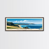 Bruny Island, Australia Panoramic Print, Vacation Gift, Australia Wall Art, Beach Painting, Beach Decor, Large Wall Art, Wood Frame Art
