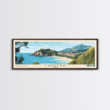 Cabrera, Spain Panoramic Beach Print, Vacation Gift, Spain Wall Art, Beach Painting, Beach Decor, Beach Painting