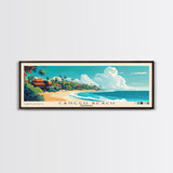 Canggu Beach, Indonesia Panoramic Print, Vacation Gift, Indonesia Wall Art, Beach Painting, Beach Decor, Beach Or Lakehouse Art
