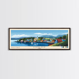 Chiloé, Chile Panoramic Print, Vacation Gift, Chile Wall Art, Beach Painting, Beach Decor, Large Wall Art, Wood Frame Art