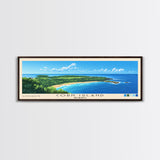 Corn Island, NICARAGUA Panoramic Print, Vacation Gift, NICARAGUA Wall Art, Beach Painting, Beach Decor, Beach Or Lakehouse Art