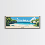 Cove Beach, Bahamas Panoramic Print, Vacation Gift, Bahamas Wall Art, Vacation Wall Art, Vacatation Memories, Beach Decor, Beach Or Lakehouse Art