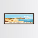 Dakhla dragon island, Morocco Panoramic Print, Vacation Gift, Morocco Wall Art, Beach Painting, Beach Decor, Beach Or Lakehouse Art