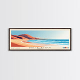 Dalia Beach, Morocco Panoramic Beach Print, Vacation Gift, Morocco Wall Art, Beach Painting, Beach Decor, Beach Painting