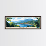 Flores, Indonesia Panoramic Beach Print, Vacation Gift, Indonesia Wall Art, Beach Painting, Beach Decor, Beach Painting
