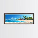 Island of San Andres, Colombia Panoramic Print, Vacation Gift, Colombia Wall Art, Vacation Wall Art, Vacatation Memories, Beach Decor, Beach Or Lakehouse Art