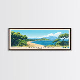 Likoma Island, Malawi Panoramic Print, Vacation Gift, Malawi Wall Art, Beach Painting, Beach Decor, Large Wall Art, Wood Frame Art