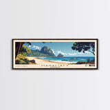 Manafiafy, Madagascar Panoramic Print, Vacation Gift, Madagascar Wall Art, Beach Painting, Beach Decor, Large Wall Art, Wood Frame Art