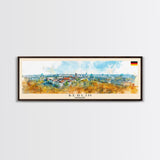 Berlin Germany Travel Print Wall Art, Panoramic City Art, Travel Art, Wall Decor, Vacation Gift, Framed Canvas Print Or Metal Art