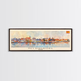 Helsingborg Sweden Travel Print Wall Art, Panoramic City Art, Travel Art, Wall Decor, Vacation Gift, Framed Canvas Print Or Metal Art