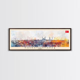Kahramanmaras Turkey Panoramic Travel Poster, Framed Canvas Print or Metal Wall Art, Travel Art, Home Decor, Panoramic Painting, Midcentury Art