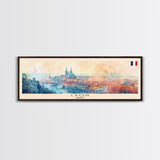 Lyon France Travel Print Wall Art, Panoramic City Art, Travel Art, Wall Decor, Vacation Gift, Framed Canvas Print Or Metal Art