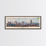 Mariupol Ukraine Wall Art, Panoramic Travel Poster, Panoramic Framed Canvas Print, City Wall Art, Wall Hanging Home Decor, Travel Art