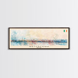 Waterford Ireland Panoramic Travel Poster, Framed Canvas Print or Metal Wall Art, Travel Art, Home Decor, Panoramic Painting, Midcentury Art