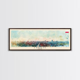 Zabrze Poland Wall Art, Panoramic Travel Poster, Panoramic Framed Canvas Print, City Wall Art, Wall Hanging Home Decor, Travel Art