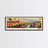 Borås Sweden Travel Art, City Art, Framed Canvas Print or Metal Wall Art, Europe Travel Poster, Panoramic Wall Art, Extra Wide Wall Art