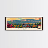 Kamianske Ukraine Wall Art, Panoramic Travel Poster, Panoramic Framed Canvas Print, City Wall Art, Wall Hanging Home Decor, Travel Art