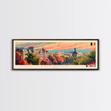 Korolyov Russia Wall Art, Panoramic Travel Poster, Panoramic Framed Canvas Print, City Wall Art, Wall Hanging Home Decor, Travel Art