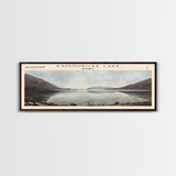 Kaminuricek Lake Qamanirjuaq Lake Framed Canvas Print, Panoramic Lake House Decor, Wall Art, Travel Poster, Serene Lake Painting, Nature Art