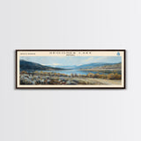 Table Rock Lake Missouri Panoramic Wall Art, Framed Canvas Print, Lake House Decor, Travel Poster, Beautiful Lake Scene, Living Room Decor