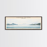 Cocos Island COUNTRY | Framed Travel Poster Canvas Print | Trendy Wall Art | Watercolor Painting | Living Room Art | Unique Art