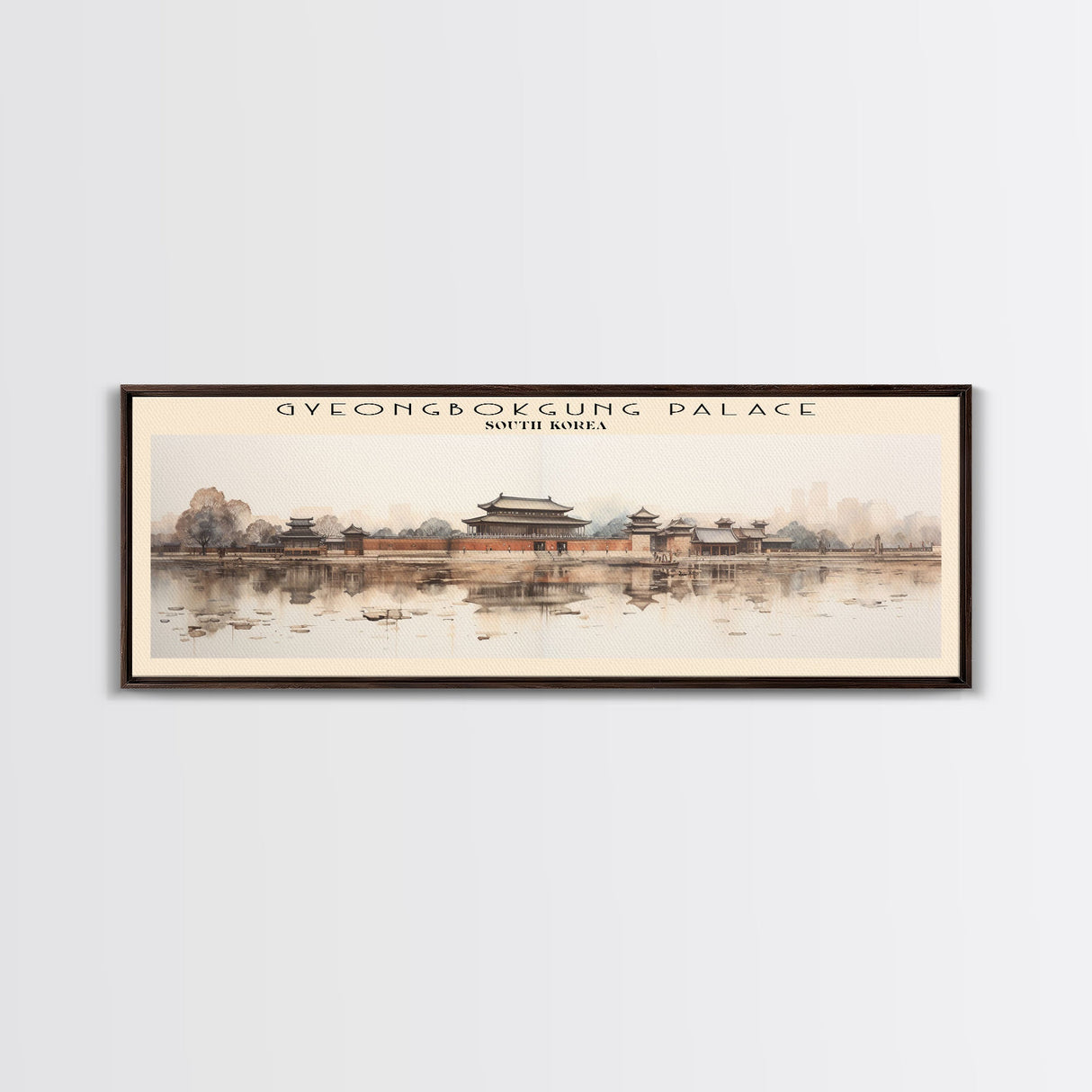 Gyeongbokgung Palace Travel Print Wall Art, Travel Poster Print, Retro Style COUNTRY Home Decor, Wall Hanging, Travel Gift Idea, Unique Metal Art