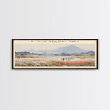 Hitachi Seaside Park COUNTRY | Framed Travel Poster Canvas Print | Trendy Wall Art | Watercolor Painting | Living Room Art | Unique Art