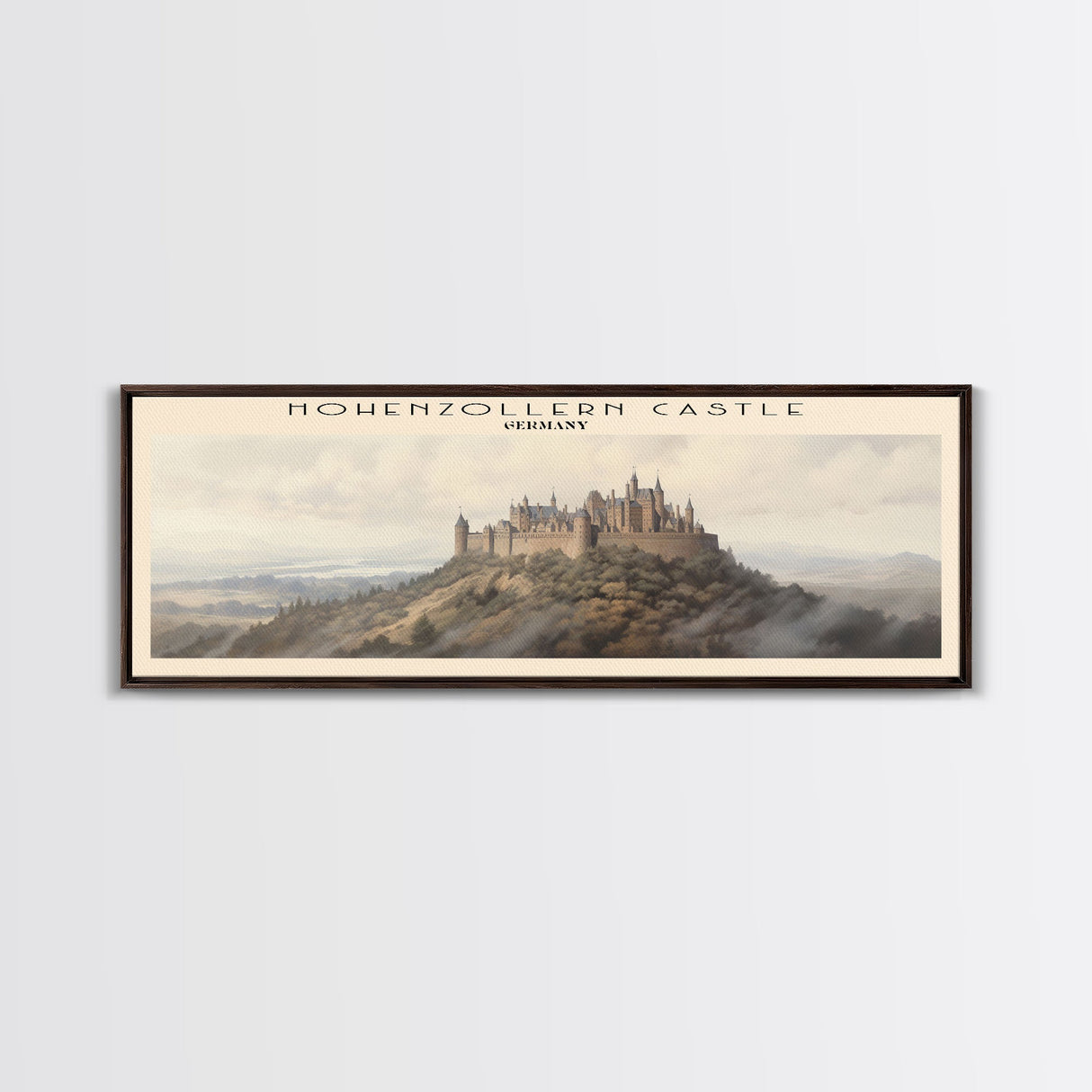 Hohenzollern Castle Travel Print Wall Art, Travel Poster Print, Retro Style COUNTRY Home Decor, Wall Hanging, Travel Gift Idea, Unique Metal Art