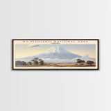 Kilimanjaro National Park Travel Print Wall Art, Travel Poster Print, Retro Style COUNTRY Home Decor, Wall Hanging, Travel Gift Idea, Unique Metal Art