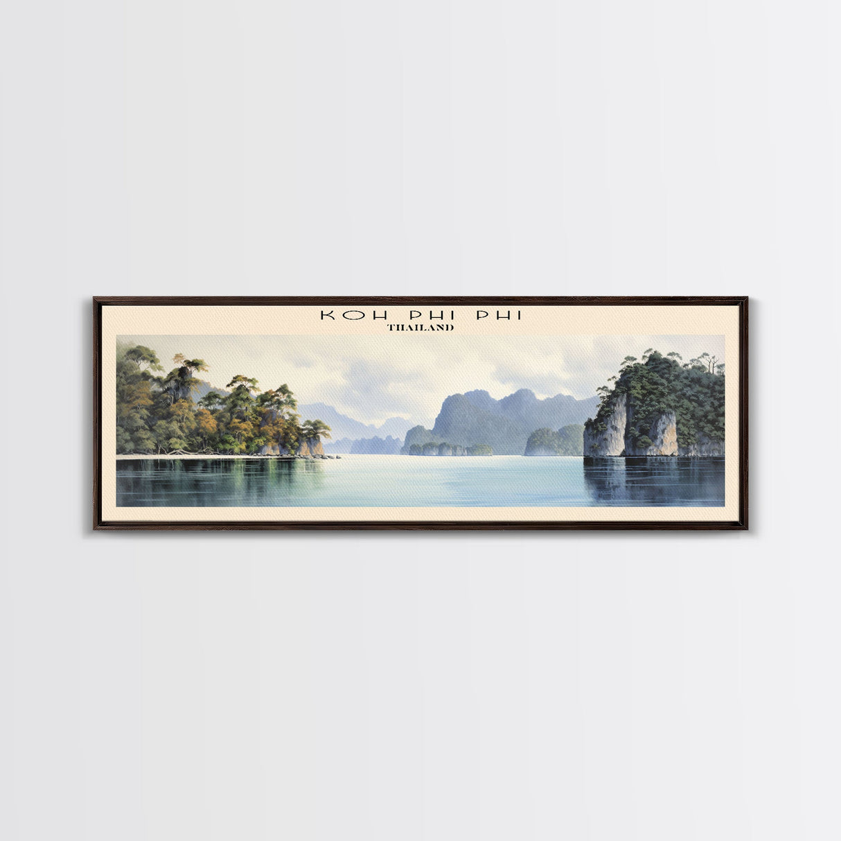 Koh Phi Phi Travel Poster Print, Framed Canvas Wall Art, Metal Wall Art, COUNTRY art, Gift For Him, Travel Wall Art, Travel Lover Gift