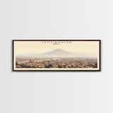 Teotihuacan COUNTRY | Framed Travel Poster Canvas Print | Trendy Wall Art | Watercolor Painting | Living Room Art | Unique Art