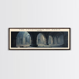 The Catacombs of Paris COUNTRY | Framed Travel Poster Canvas Print | Trendy Wall Art | Watercolor Painting | Living Room Art | Unique Art