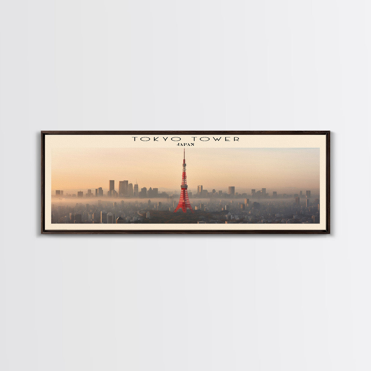 Tokyo Tower Travel Print Wall Art, Travel Poster Print, Retro Style COUNTRY Home Decor, Wall Hanging, Travel Gift Idea, Unique Metal Art