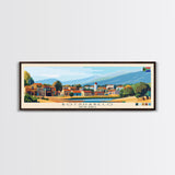 Botshabelo, South Africa Travel Poster Panoramic Canvas Print, Botshabelo, South Africa Painting, South Africa Art, Botshabelo Travel Art, Guest Room Painting