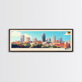Bulawayo, Zimbabwe Travel Poster Panoramic Canvas Print, Bulawayo, Zimbabwe Painting, Zimbabwe Art, Bulawayo Travel Art, Guest Room Painting